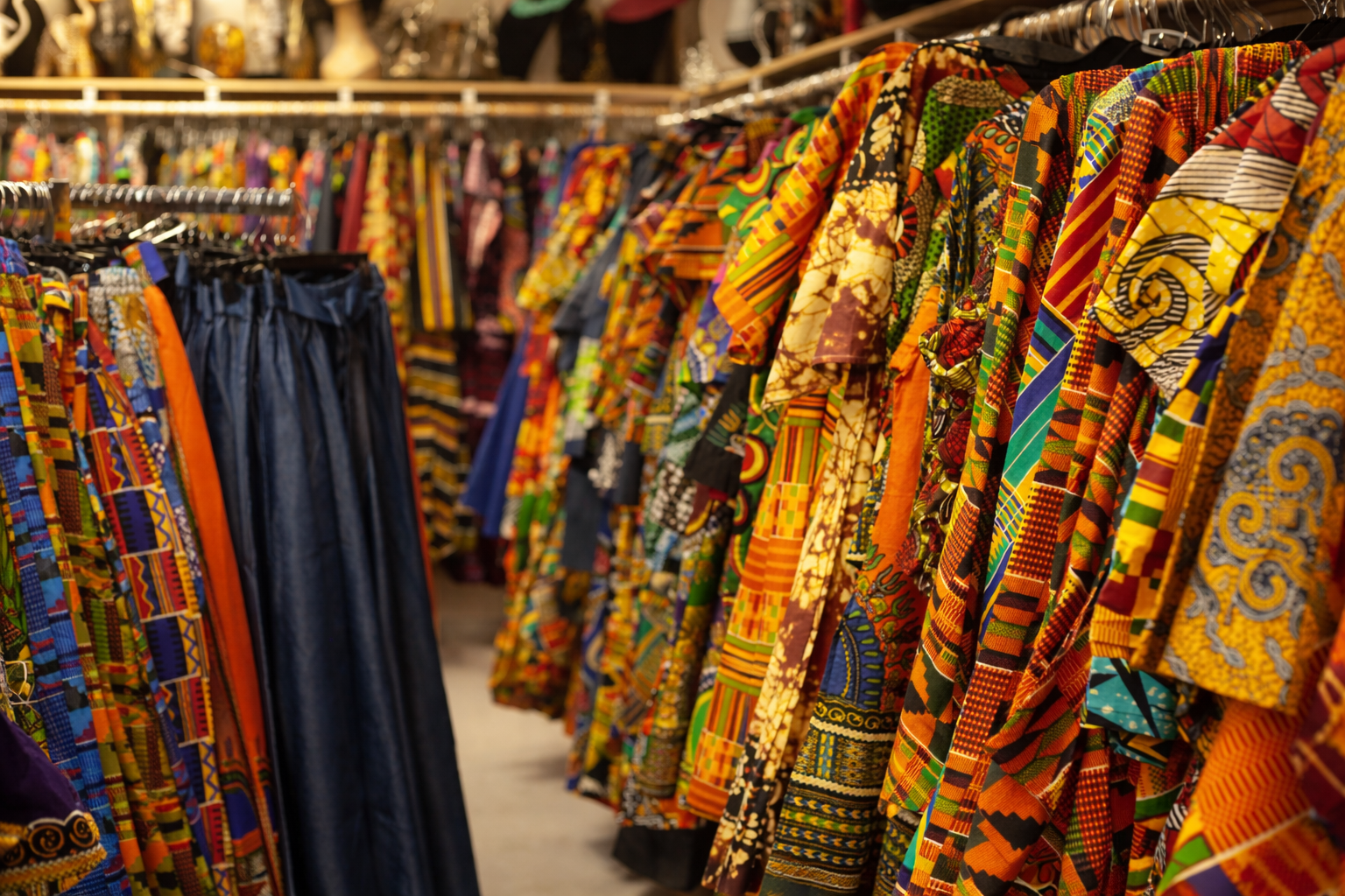 Curated African luxury garments and artwork from Julia’s Closet